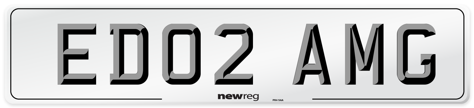 ED02 AMG Number Plate from New Reg